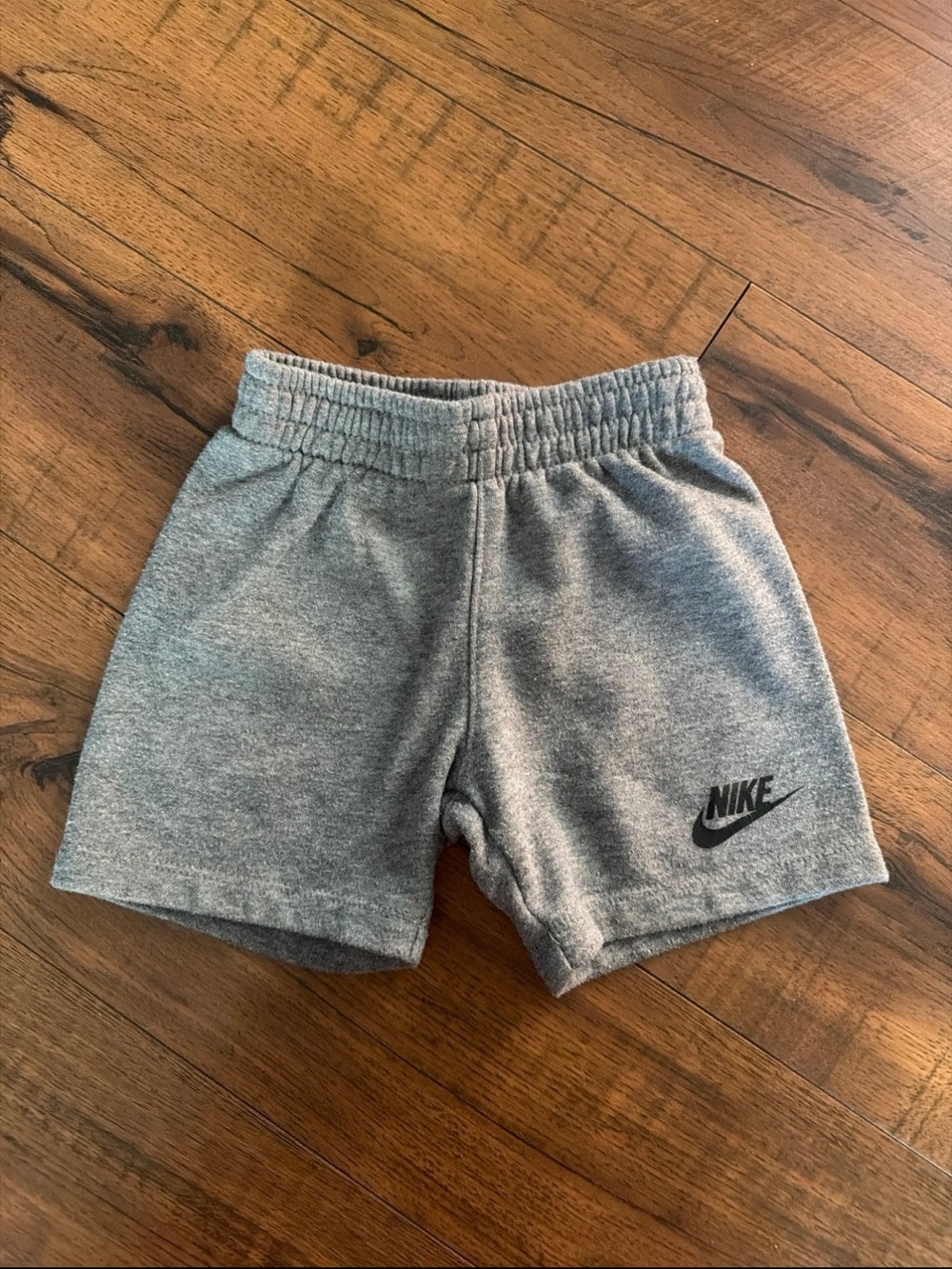 Nike Kids Gray Athletic Shorts with Logo